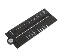 FIXOSHEE Righello Multifunzionale in Alluminio Leggero per Disegno di Precisione Strumento Geometrico per Architetti Ingegneri e Studenti Righello Compasso Protractor Compatto e Resistente