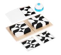 FIXOSHEE Rompicapo in Legno con Blocchi da Costruzione e Carte Sfida Puzzle in Legno Multiuso per Adulti Facile da Assemblare Creativo e Resistente per Giochi di Gruppo