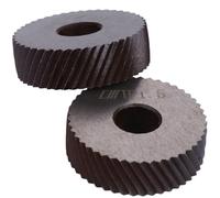 FIXOSHEE Rotelle Zigrinate in Acciaio Set 2 Pezzi Ruote Diagonali per Utensili di Zigrinatura Lineare Ricambi Resistenti per Finitura Superficiale e Lavorazioni Motivo a Rotolamento