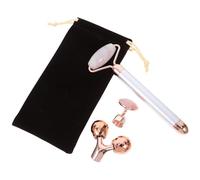 FIXOSHEE Rullo Jade Naturale per Massaggio Viso Anti-età e Rilassante Strumento Leggero e Portatile per Luminosa e Linee Sottili Ridotte Regalo per Cura Quotidiana