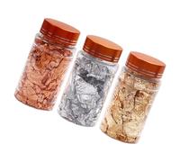 FIXOSHEE Scaglie per Unghie in Bottiglie Color Oro Argento e Rosa Decorazioni per Manicure DIY Facili da Usare Glitter Luminosi Resistenti per Nail Art Party e Uso Quotidiano