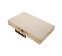 FIXOSHEE Scatola Pittura in Legno Portatile per Acquerelli e Olio Contenitore Multiuso per Pennelli e Materiali Artistici Valigetta Leggera e Compatta per Studenti e