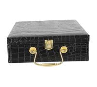 FIXOSHEE Scatola Portasigari Portatile in Legno Coperchio Ribaltabile, Custodia Protettiva Compatta Motivo Effetto Coccodrillo e Interno in Eva, Contenitore la Conservazione dei Sigari