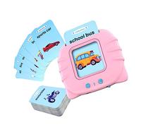 FIXOSHEE Schede Flash Parole Inglesi Educative con Pronuncia Gioco Interattivo Montessori per Macchina Apprendimento Precoce Portatile Carte per Studio Lettere e Vocabolario