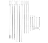 FIXOSHEE Set 15 Pezzi Infila-Corda in Metallo per Felpe Cappuccio Strumento per Infilare Coulisse e Ago per Cordoncino Accessori Cucito per Riparazioni e Lavori Artigianali Uso