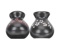 FIXOSHEE Set 2 Bicchieri in Ceramica per Ghiaccio Secco Stile Giapponese, Coppe Diagonali per Sashimi, Stoviglie per Ristoranti e Uso Domestico, Superficie Lucida e Resistente, Adatti