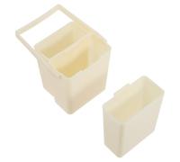 FIXOSHEE Set 2 Secchi per Lavaggio Pennelli in Plastica Manico Portapennelli per Pittura ad Acquerello, Secchio per Pulizia Pennelli Ampia Apertura, Contenitore per Acqua Artistico per Uso