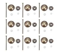 FIXOSHEE Set 20 Pezzi Pomelli in Ceramica per Mobili Viti Filettate in Metallo Color Bronzo Antico Accessori per Maniglie di Porte e Cassetti Compatibili Armadi Scarpiere e Librerie
