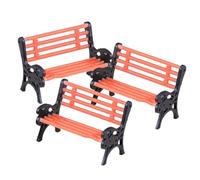 FIXOSHEE Set 3 Pezzi Panca Miniatura da Giardino in Miniatura per Decorazione Paesaggistica delle Fate, Mobili per Mini Case e Lavoretti le Fate