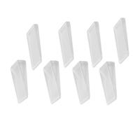 FIXOSHEE Set 8 Pezzi Fermaporta Trasparente in PVC Cunei Livellatori Antiscivolo per Casa, Livellatore per Mobili e Porte, Spessori di Sicurezza per Uso Domestico Ragazzo Ragazza e Animali