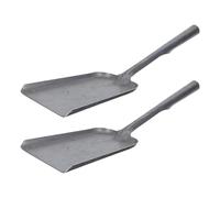 FIXOSHEE Set da 2 Pale per Cenere in Ferro senza Manico Leggere e di Dimensioni Medie Paletta Pratica per Carbone e Cucina Adatta per Uso Domestico e Agricoltura