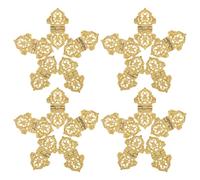 FIXOSHEE Set da 20 Mini Cerniere Dorate Incise Vintage in Lega di Zinco per Mobili in Legno Cerniere Metalliche per Ante di Armadietti e Cassettiere Ferramenta Decorativa Retrò per