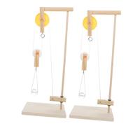 FIXOSHEE Set di Carrucole per Esperimenti Studenteschi 2 Pezzi, Kit Didattico di Fisica Supporto per Carrucole, Strumento Educativo per Scuole Elementari e Attività Scientifiche Manuali