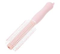 FIXOSHEE Spazzola Arricciacapelli Mini Rosa con Manico per Pettine Rotante Anticrespo con Setole Morbide per Massaggio del Capelluto e Styling Casa Viaggio
