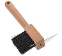 FIXOSHEE Spazzola per Zoccoli Cavallo con Manico in Legno Strumento Robusto per Pulizia e Riparazione Adatta Bovini Ovini e Dromedari Leggera e Portatile per Uso Equestre