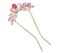 FIXOSHEE Spilla per di U con Fermaglio per Chignon Sposa Accessorio Versatile per Acconciature Adulte Fissaggio Sicuro e Confortevole Decorazione Floreale