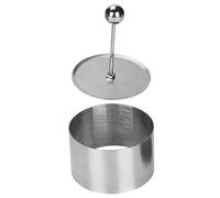 FIXOSHEE Stampo per Tiramisù Rotondo in Acciaio Inox 304, Creatore di Onigiri e Polpette di Riso, Utensile Riutilizzabile per Cucina Casalinga e Preparazioni Fai da Te