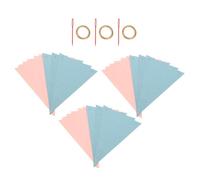 FIXOSHEE Striscione Bandierine Triangolari Glitterate per Feste di Rivelazione del Sesso Decorazioni da Appendere in Carta 3 Pezzi Bandierine Rosa Perlato e Azzurro Glitterato per