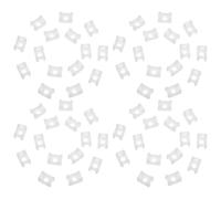 FIXOSHEE Supporto per Fascette Stringicavo a Sella Bianco con Foro Vite 4 Mm, Base Fermacavi in Plastica 1000 Pezzi per Organizzazione Cavi Casa Ufficio Giardino