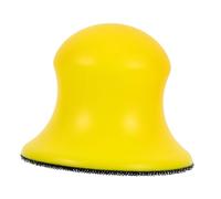 FIXOSHEE Supporto Platorello in PU per Levigatrice Manuale Pad Levigatura e Lucidatura per Legno Auto e Pulizia Domestica Giallo Ergonomico Antipolvere