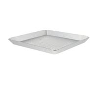 FIXOSHEE Teglia Quadrata per Pizza in Lega di Alluminio Fori da 3mm, Resistente a 300°c e Trattamento Anodico, Vassoio per Pizza Fatta in Casa per Forno e Uso Domestico