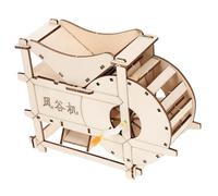 FIXOSHEE Trebbiatrice Manuale DIY con Manovella per Esperimenti Scientifici Kit Tecnologico Educativo per Costruire e Scoprire il Vento Materiali Sicuri per Progetti Fai da Te