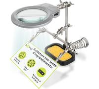 Fixpoint 51226 Sostegno per Saldatura Con Lente E Supporto in Ghisa