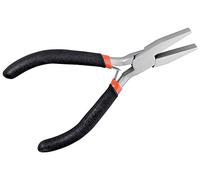 Fixpoint 77094 Pinza a Punta Piatta Semicircolare di con Ganasce Appiattite e Lisce, 125 mm Lunghezza