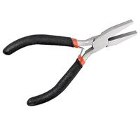 Fixpoint 77094 Pinza a Punta Piatta Semicircolare di con Ganasce Appiattite e Lisce, 125 mm Lunghezza