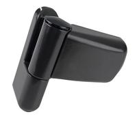 FixRello Cerniera a bandiera nera, 100 mm, resistente, regolabile, adatta per porte sinistra e destra, solo 1 cerniera (nero 1)