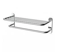 Fixsen Portasciugamani da bagno, 45,7 cm, in acciaio inox cromato e lega di zinco, montaggio a parete, 1 pezzo, per bagno di casa e hotel