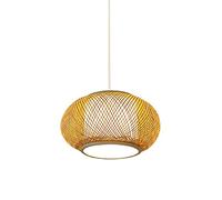 Fixture Retro Manual Weaving Natural Chandelier Handmade Rattan Lamp High-End Lighting Suitable