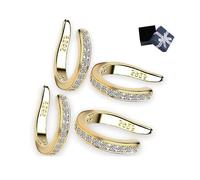 Fixura Ear Clips, Thin Chunky Ear Cuffs Non Piercing for Women, Adjustable Pierceless Ear Cuff, corrector de orejas para hombre for Prominent Ears (Gold,All)
