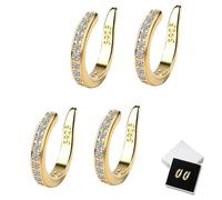 Fixura Ear Clips, Zafiller Ear Clip, Non Pierced Clip On Lightweight Fake Earrings, Ear Cuff No Piercing, Pierceless Ear Cuff Earrings for Work, Play, Or Everyday (Oro (due paia))