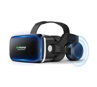 FIYAPOO Occhiali VR 3D con Cuffie, Bambini HD Visore Realtà Virtuale per Film e Giochi, Compatibile con Smartphone Android e iPhone da 4,7 a 6,7 Pollici, Regalo di Natale Perfetto per la Famiglia