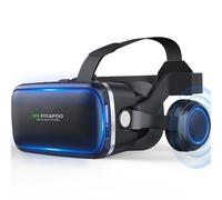 FIYAPOO Occhiali VR 3D Visore Realtà Virtuale Occhiali Headset Virtual Reality 3D Film Glasses per iPhone Android Smartphones (Occhiali VR con Cuffie)