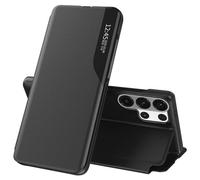 Fiyer Cover per Samsung Galaxy S26 Ultra 5G Pelle Clear View Fine Flip Custodia a libro Cover Galaxy S26 Ultra Cover 360 Antiurto Antigraffio Cavalletto Supporto Cover per Samsung S26 Ultra Case (nero