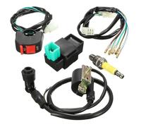 FIYFIOW 5 Pezzi/Set 2Pin per 110cc 125cc 140cc Bikeset Dirt Bike ATV Cablaggio Kill Switch Bobina CDI Spina Kit Bobina di Accensione