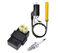 FIYFIOW per 400EX per TRX400EX 2x4 1999-2004 Accenditore CDI Box E Bobina di Accensione Candela 30500-HN1-003/30700-KCZ-000/30410-HN1-003 Bobina di Accensione