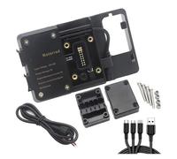 FIYFIOW Supporto per Bicicletta Compatibile Per BENELLI Per TRK502 Per TRK 520X Per TRK502 X GPS Per Motocicletta Per SMARTPHONE Kit Supporto Adattatore Per Piastra Di Navigazione GPS(C Adaptor 12mm)