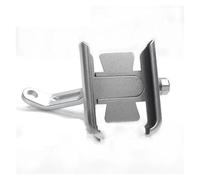 FIYFIOW Supporto per Bicicletta Compatibile Per CFMOTO Per 800MT Per 450MT 400NK 650NK 300NK 250NK Per Specchietto Retrovisore Per Manubrio CNC Per Telefono Cellulare Supporto Per GPS(Handle Silver)