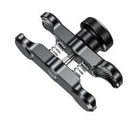 FIYFIOW Supporto per Bicicletta Compatibile Supporto Antifurto Per Telefono Bici Con Doppia Presa Per Supporto In Lega Alluminio Con Testa Sfera Da 25 Mm Per Supporto Per Telefono Moto(9cm)