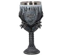 FIYSON Calice medievale, bicchiere da vino vintage, 250 ml, tazza da vino dorata, realizzata a mano, con fiori in rilievo e grappa, Royal Chalice Whisky Drink Party Supplies (imparare)