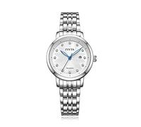 Fiyta Floriography LA802007.WWW - Orologio automatico da donna con quadrante argentato con diamanti, Bracciale