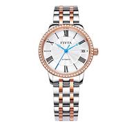 FIYTA Orologio automatico da donna in acciaio oro rosa classico LA802059.MWMD, Bracciale