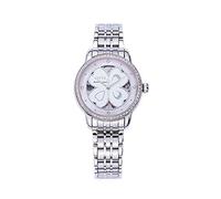 FIYTA Orologio da donna, analogico, automatico, rosa, madreperla con cinturino in acciaio inox, LA862006.WSWD, Bracciale