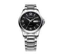 Fiyta Orologio da uomo analogico automatico nero con cinturino in acciaio inox GA8630.WBW
