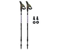 FIZAN Swift - Bastoncini da trekking in alluminio, ultraleggeri, regolabili, colore antracite fluorescente, colore: viola