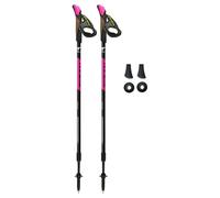 FIZAN Swift - Bastoncini da trekking in alluminio, ultraleggeri, regolabili, colore antracite fluorescente, colore: rosa