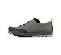 Fizik X2 Ergolace Flat, Scarpe da Ciclismo Unisex-Adulto, Grigio e Giallo, 42 UE